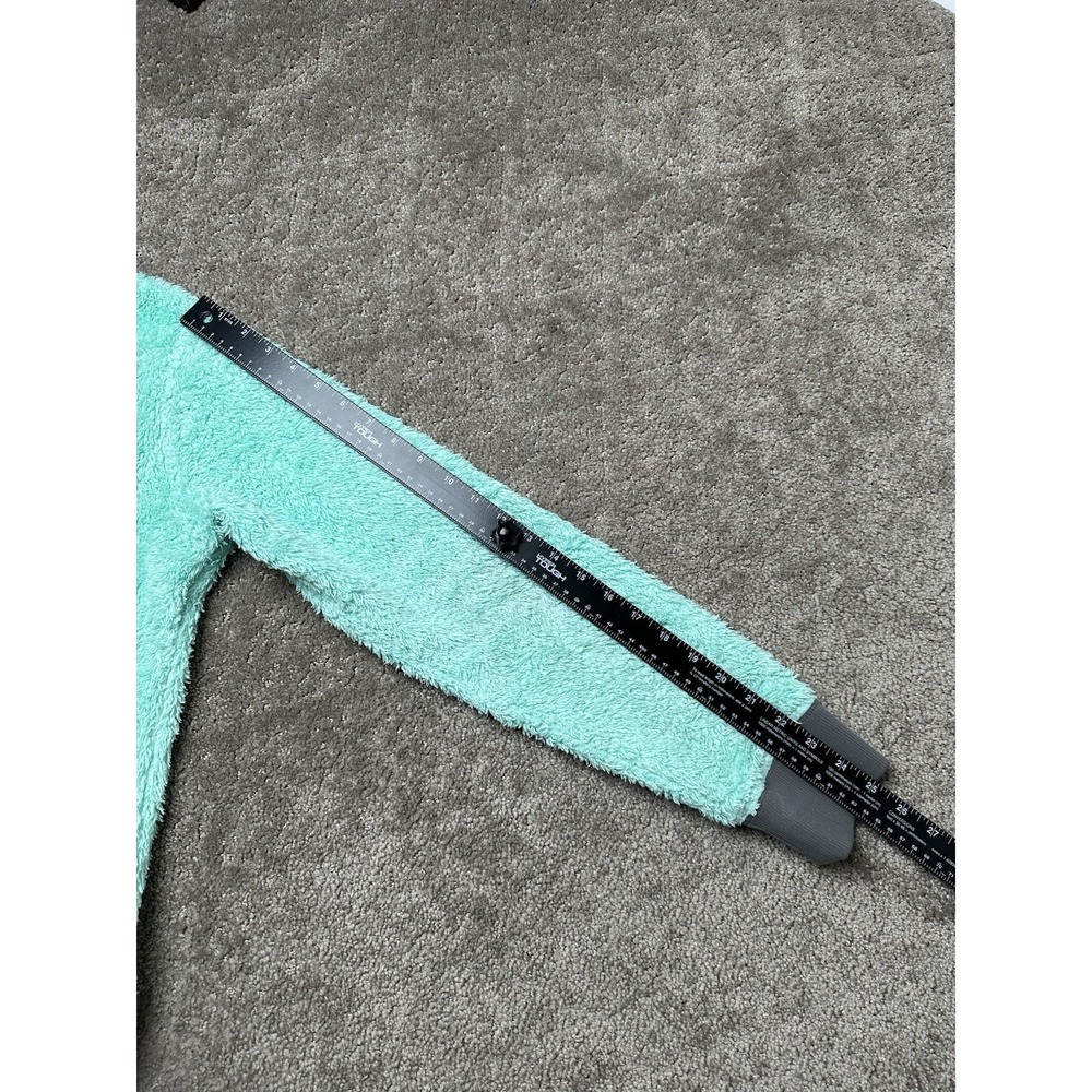 Girls Sweatshirt The North Face Teal Full Zip Fleece Cold Weather, Size XL (18) - Picture 9 of 9
